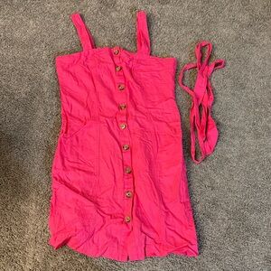 LOFT Petite Hot Pink Dress